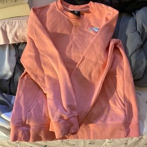 pink NIKE girls sweater pink fleece for fall